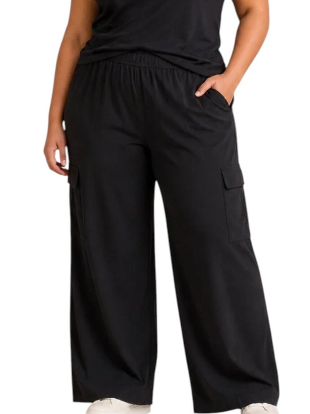 NEW Max Studio Wide Leg Cargo Pants | 3X